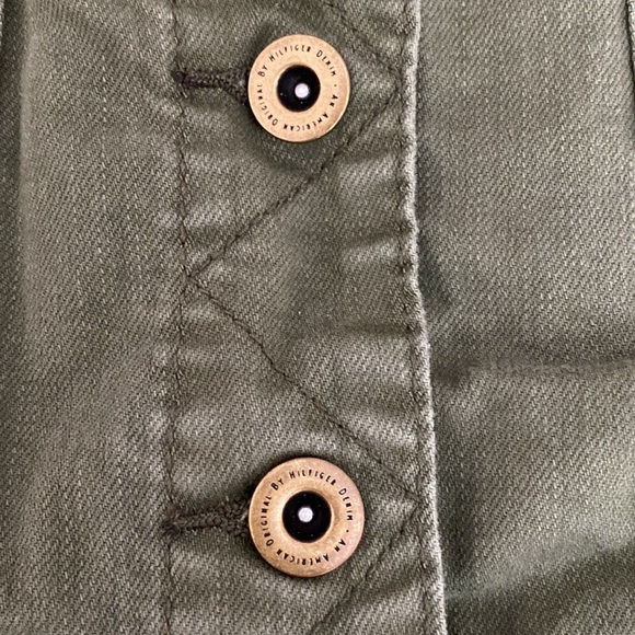 Tommy Hilfiger army green denim skirt - Picture 4 of 5